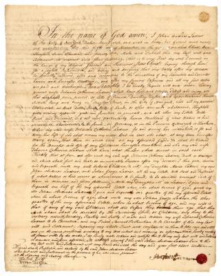 Probated will of Johan Andreas Ladnor, 1773