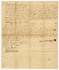 Probated will of Samuel Huntting, 1773