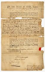 Probated will of William Johnston, 1773