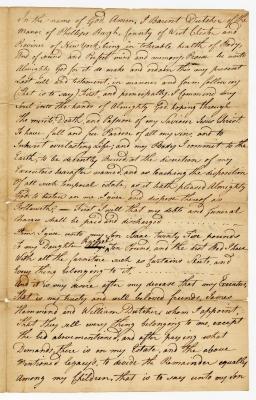 Probated will of Barent Dutcher, 1773