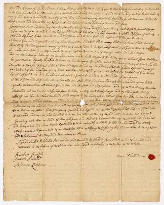 Probated will of Isaac Platt, 1773