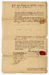 Probated will of Paul Miller Jr., 1773