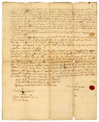 Probated will of Thomas Merrell, 1773