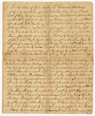 Probated will of Vinsent Montayne, 1773
