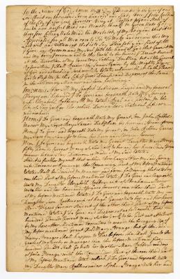 Probated will of John Robins, 1773