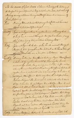 Probated will of James McKinney, 1773