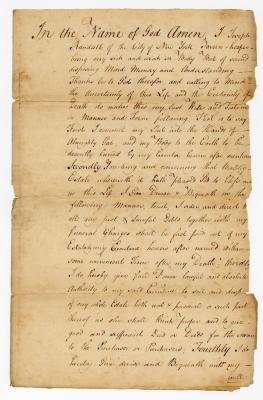 Probated will of Joseph Randall, 1773