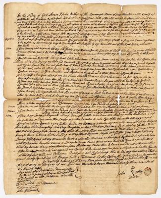 Probated will of John Oakley, 1773