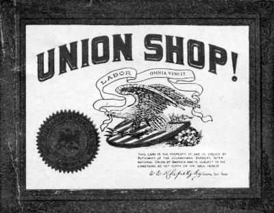 Union Label. Journeymen Barber's International Union of America