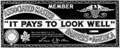 Union Label. Associated Master Barbers of America