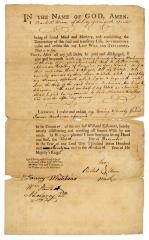 Probated will of Rachell Winne, 1773