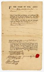 Probated will of James Wylie, 1773
