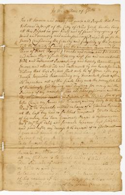 Probated will of Johanis DeForest, 1774