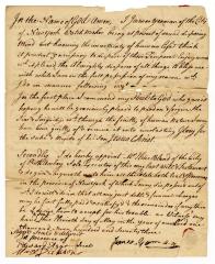 Probated will of James Yeoman, 1773