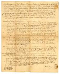 Probated will of David Baker, 1774