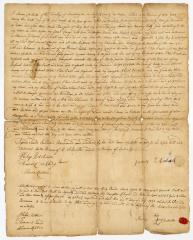 Probated will of James Chichester, 1774