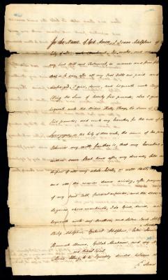 Probated will of Isaac Adolphus, 1774