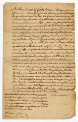 Probated will of Prudence Carman, 1774