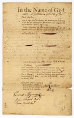 Probated will of John Williams, 1773