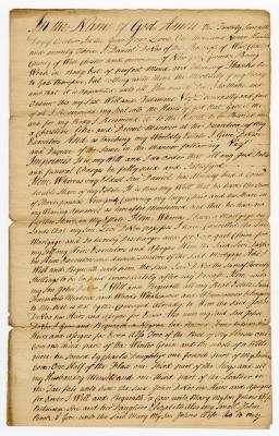 Probated will of Daniel Devoo, 1774