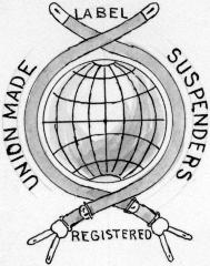 Union Label. Suspender Maker's Benevolent Union