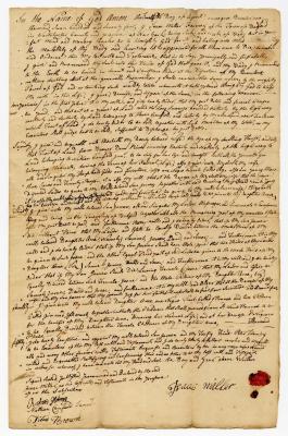Probated will of Isaac Miller, 1774