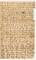 Probated will of Noah Hammond, 1774