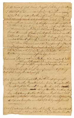 Probated will of Abel Hoyt, 1774