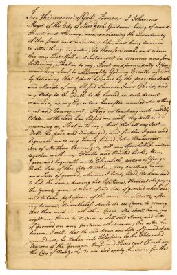 Probated will of Johannes Meyer, 1774