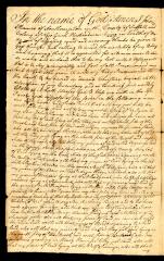 Probated will of John Haines, 1774