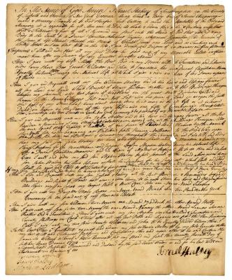 Probated will of Israel Halsey, 1774