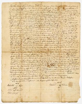 Probated will of Edward Johnson, 1774
