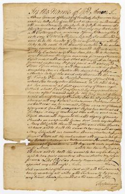 Probated will of Andrew Giraud, 1774