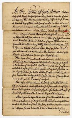Probated will of Catharine Lodge, 1774