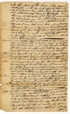 Probated will of Elias Rogers, 1774