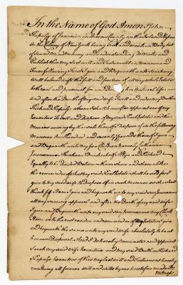 Probated will of John Rapalje, 1774