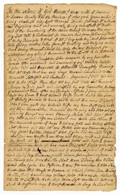 Probated will of Amos Mills, 1774