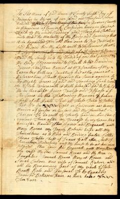Probated will of James Renne, 1774