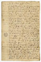Probated will of Martha Runshaw, 1774