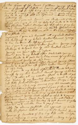 Probated will of William Youngs, 1774