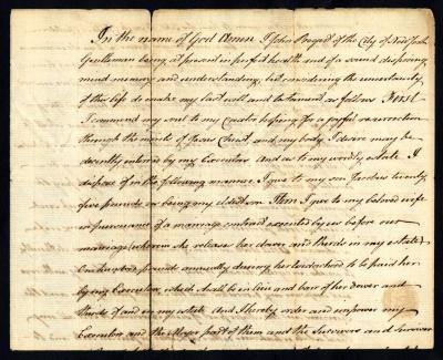 Probated will of John Bogert, 1775