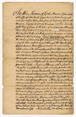 Probated will of John Bell, 1775