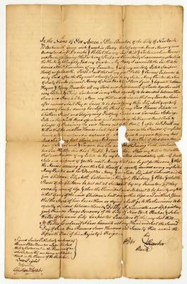 Probated will of Peter Bausher, 1775