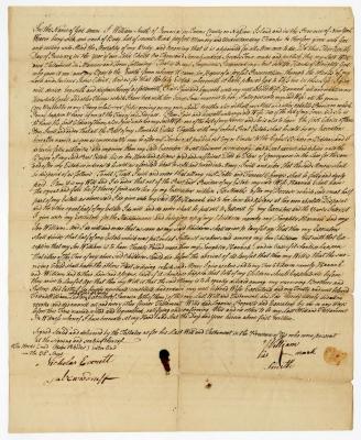 Probated will of William Smith, 1774