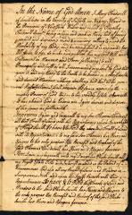 Probated will of Mary Tredwell, 1774