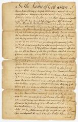 Probated will of Thomas Walton, 1774