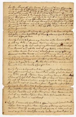 Probated will of Samuel Dean, 1775