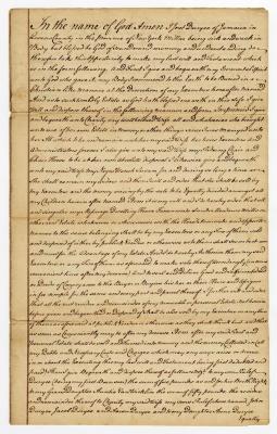 Probated will of Joost Duryee, 1775