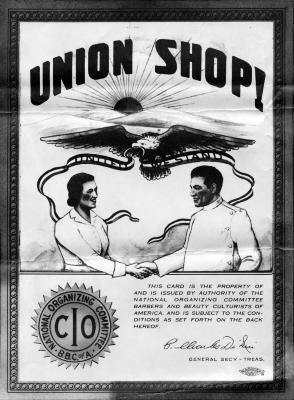 Union Label. National Organizing Committee of the Barber and Beauty Culturists